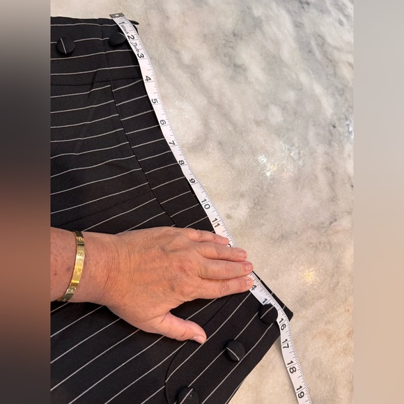 SHEIN PETITE Striped Print Straight Leg Pants - Picture 7 of 12